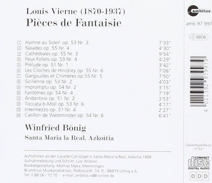 Vierne:Pieces de Fantasie