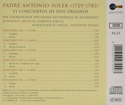 Soler:6 Concerti Für Orgel