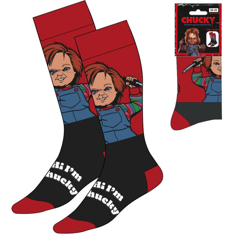 Calcetines Infantiles Diseño de Chucky – Comodidad Y Estilo Para Niños Con Su Personaje Favorito Socks, Dark Red, 38-45 Boys, CERDA LIFE´S LITTLE MOMENTS Calcetines Infantiles Diseño De Chucky – Comodidad Y Estilo Para Niños Con Su Personaje Favorito Chau