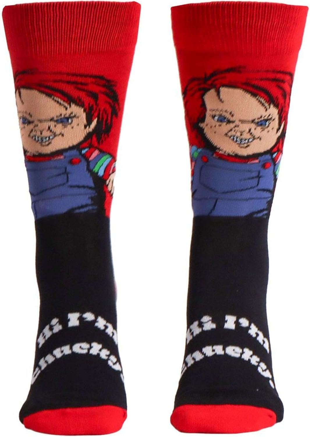 Calcetines Infantiles Diseño de Chucky – Comodidad Y Estilo Para Niños Con Su Personaje Favorito Socks, Dark Red, 38-45 Boys