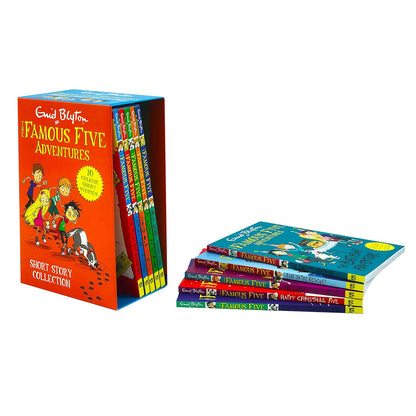 Enid Blyton Famous Five Adventures Short Story Collection 10 Books Box Set (Well Done Famous Five, A Lazy Afternoon, Good Old Timmy, George's Hair is too Long, Five and a Half-Term Adventure and MORE
