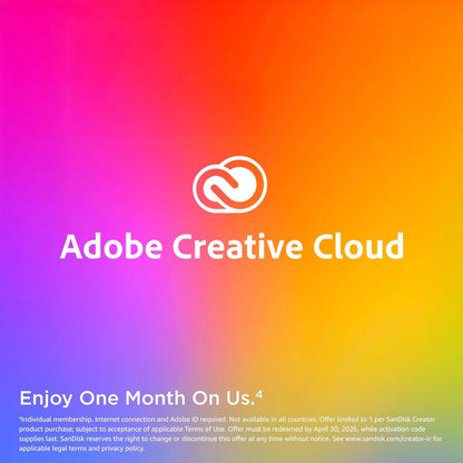 SanDisk Creator Phone SSD 1TB, compatible with MagSafe, up to 1000 MB/s read speeds, one included month of Adobe Creative Cloud