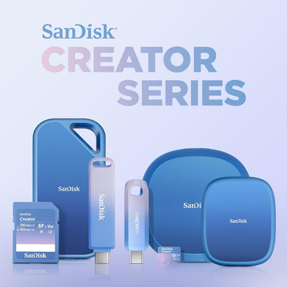 SanDisk Creator Phone SSD 1TB, compatible with MagSafe, up to 1000 MB/s read speeds, one included month of Adobe Creative Cloud