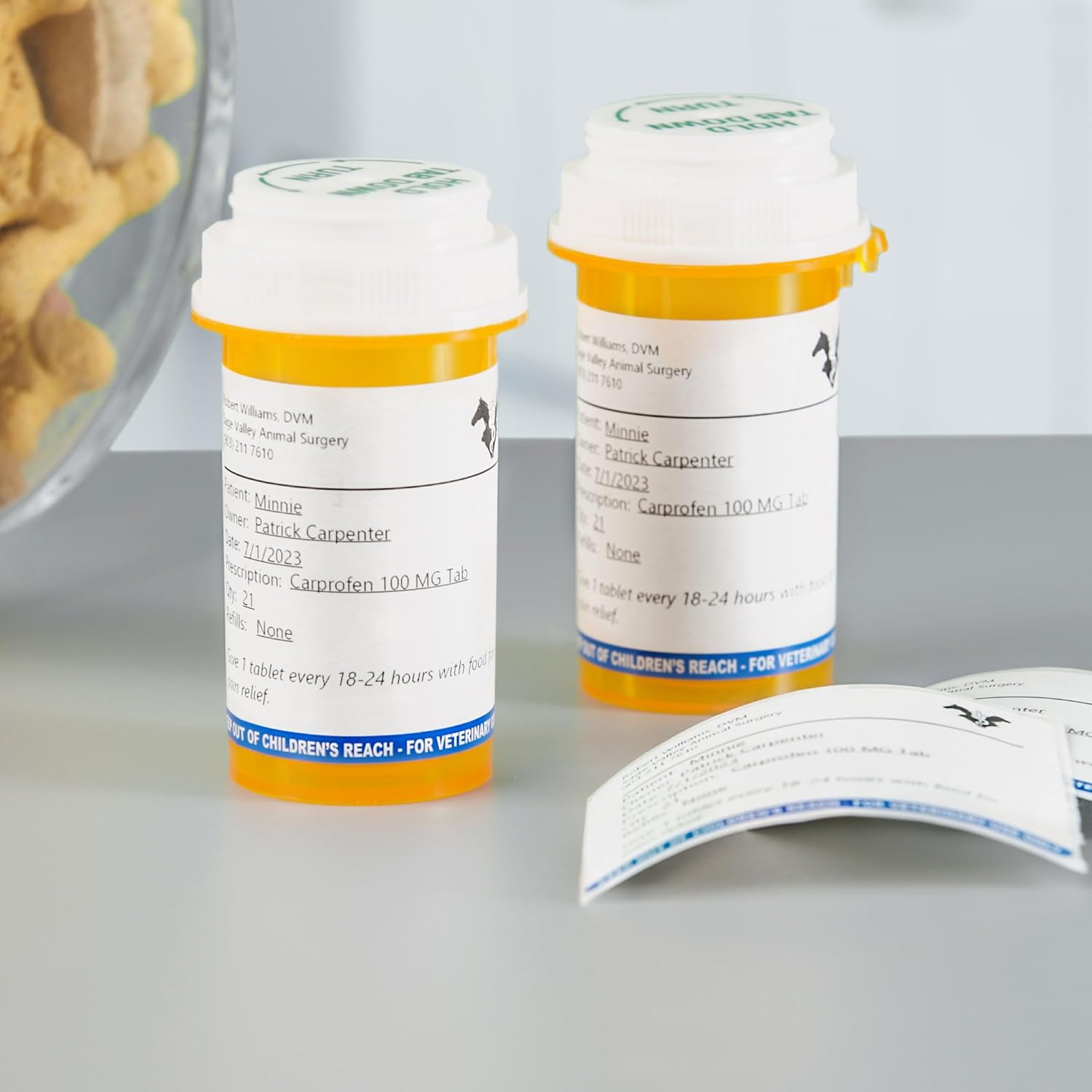 Dymo 2187328 LabelWriter - Etiquetas para recetas veterinarias (54 x 70 mm