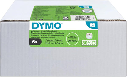 Dymo 2187328 LabelWriter - Etiquetas para recetas veterinarias (54 x 70 mm