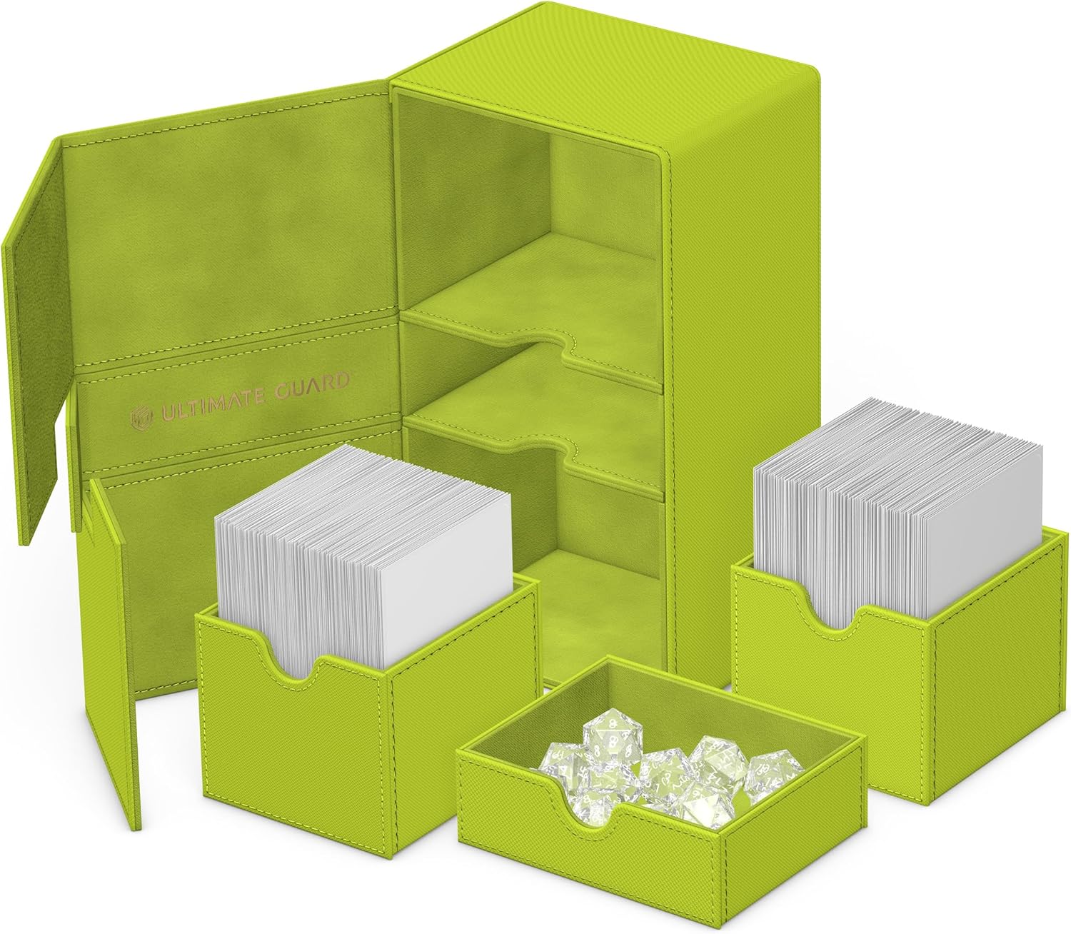 Ultimate Guard Twin Flip'n'Tray 200+ Xenoskin Summer Edition 2025" - Lime