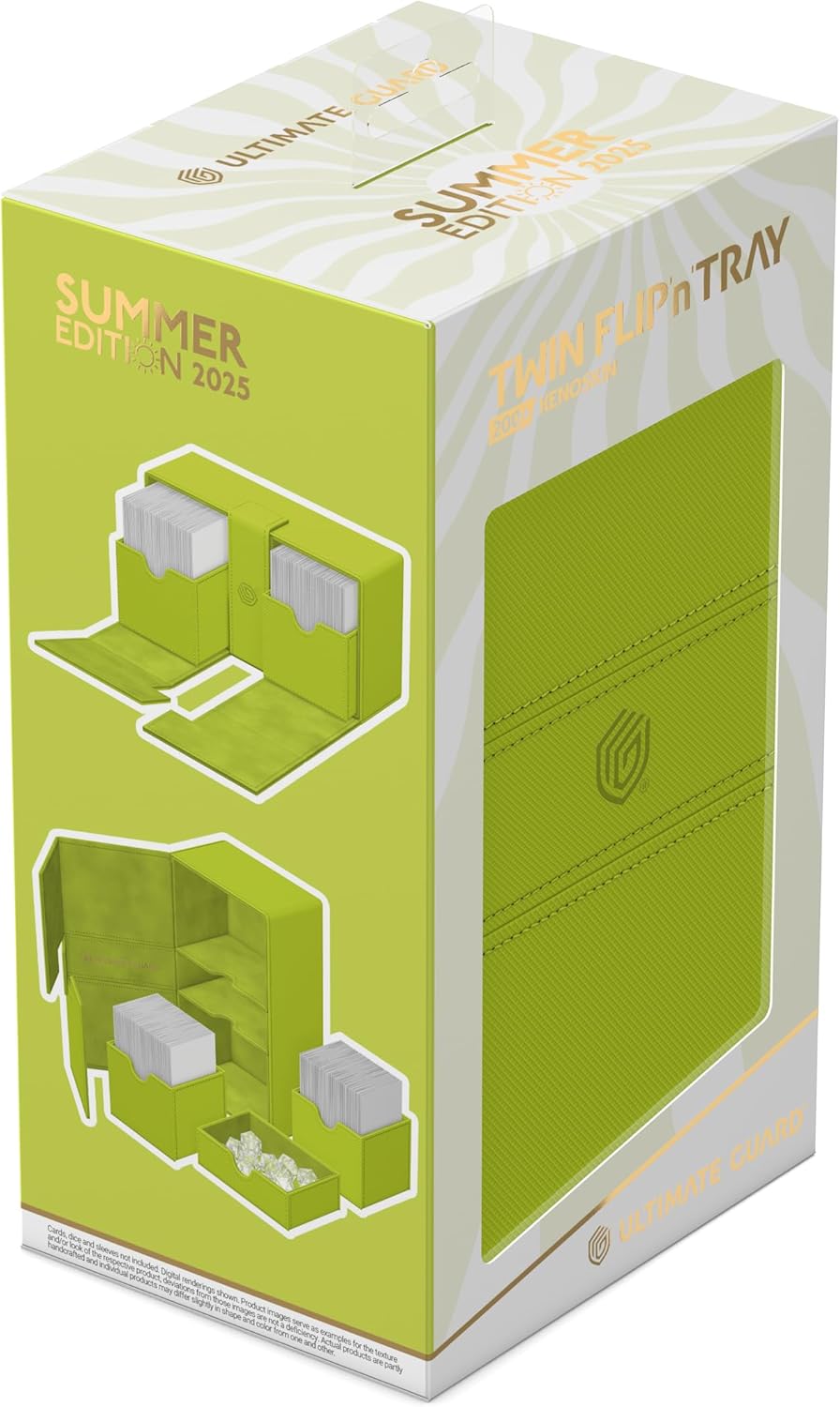 Ultimate Guard Twin Flip'n'Tray 200+ Xenoskin Summer Edition 2025" - Lime