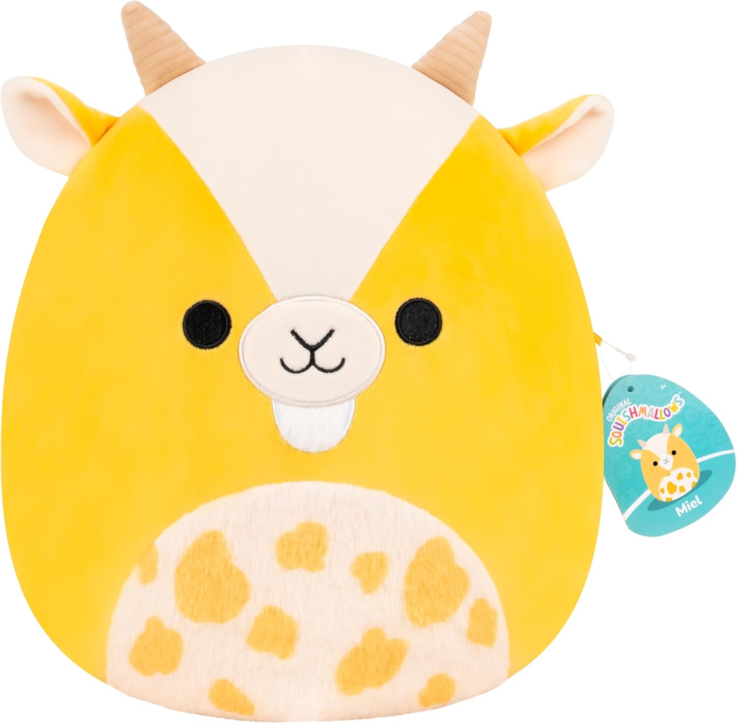 Squishmallows Original 12-Inch Miel the Yellow Goat