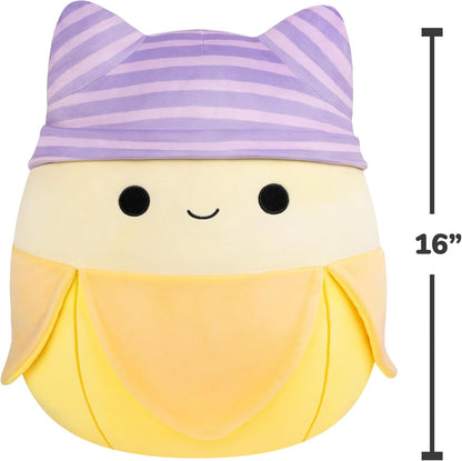 Squishmallows Original 16-Inch Junie the Yellow Banana | Collectable Cute Plush Toy, Cuddly Toys for Children, Soft Toys, Cute Teddies Suitable for Girls and Boys Ages 3