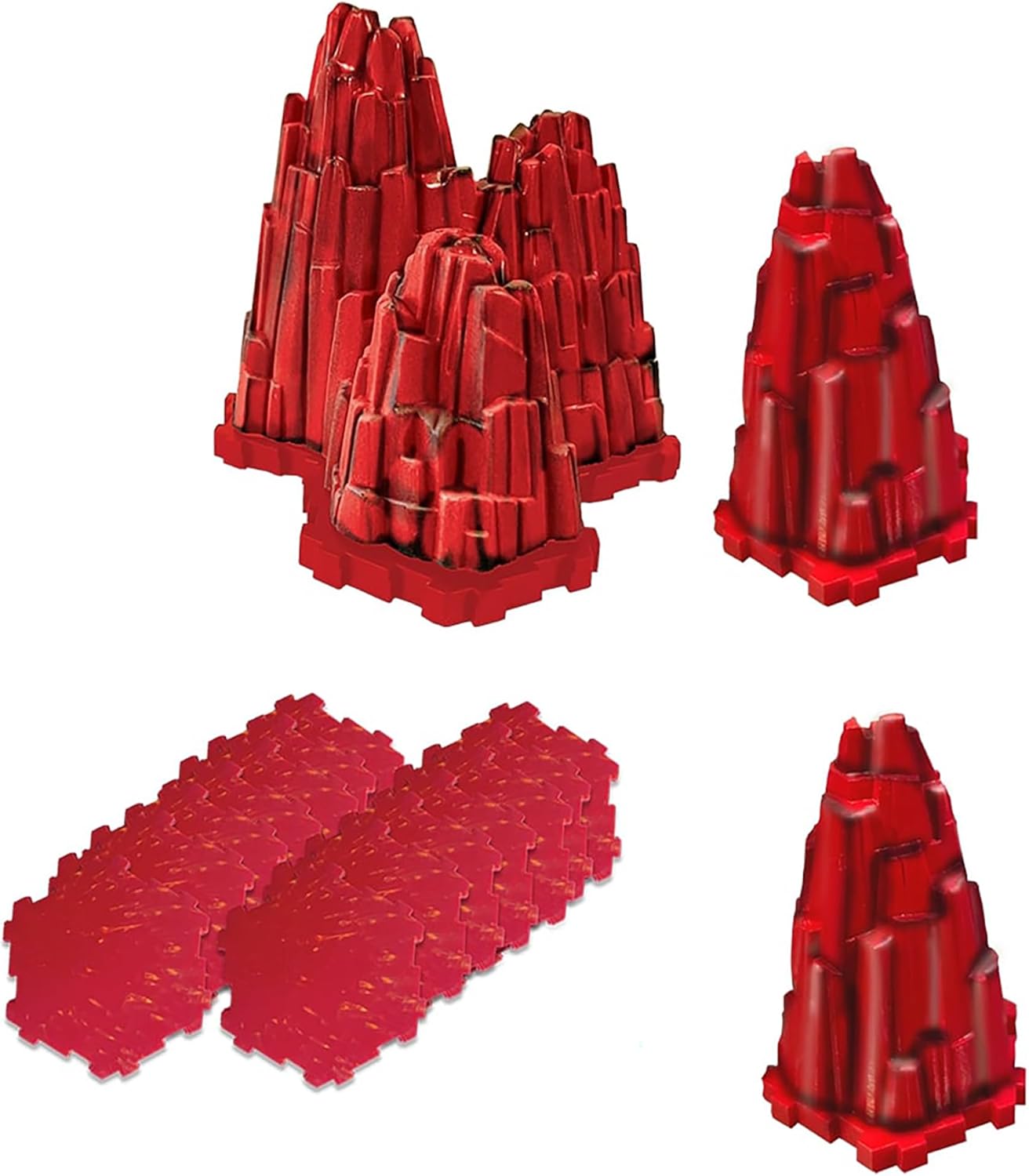 Renegade | Heroscape: The Lava Fields of Valhalla Terrain Expansion | Extension De Terrain avec Champs De Lave Et Modules Empilables | 2+ Joueurs | 45-90 Minutes