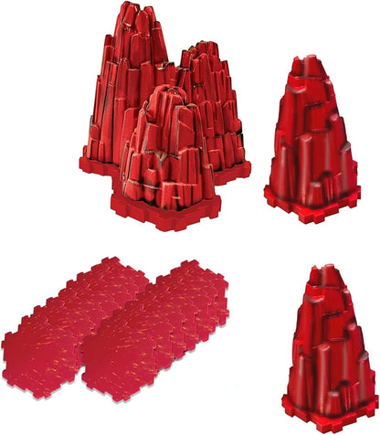 Renegade | Heroscape: The Lava Fields of Valhalla Terrain Expansion | Extension De Terrain avec Champs De Lave Et Modules Empilables | 2+ Joueurs | 45-90 Minutes