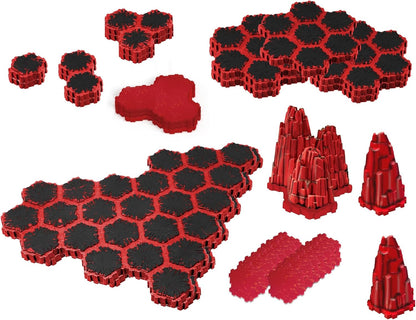 Renegade | Heroscape: The Lava Fields of Valhalla Terrain Expansion | Extension De Terrain avec Champs De Lave Et Modules Empilables | 2+ Joueurs | 45-90 Minutes