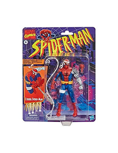 Hasbro Marvel Legends Series, Figurine de Collection rétro Cyborg Spider-Man de 15 cm, inspirée des BD