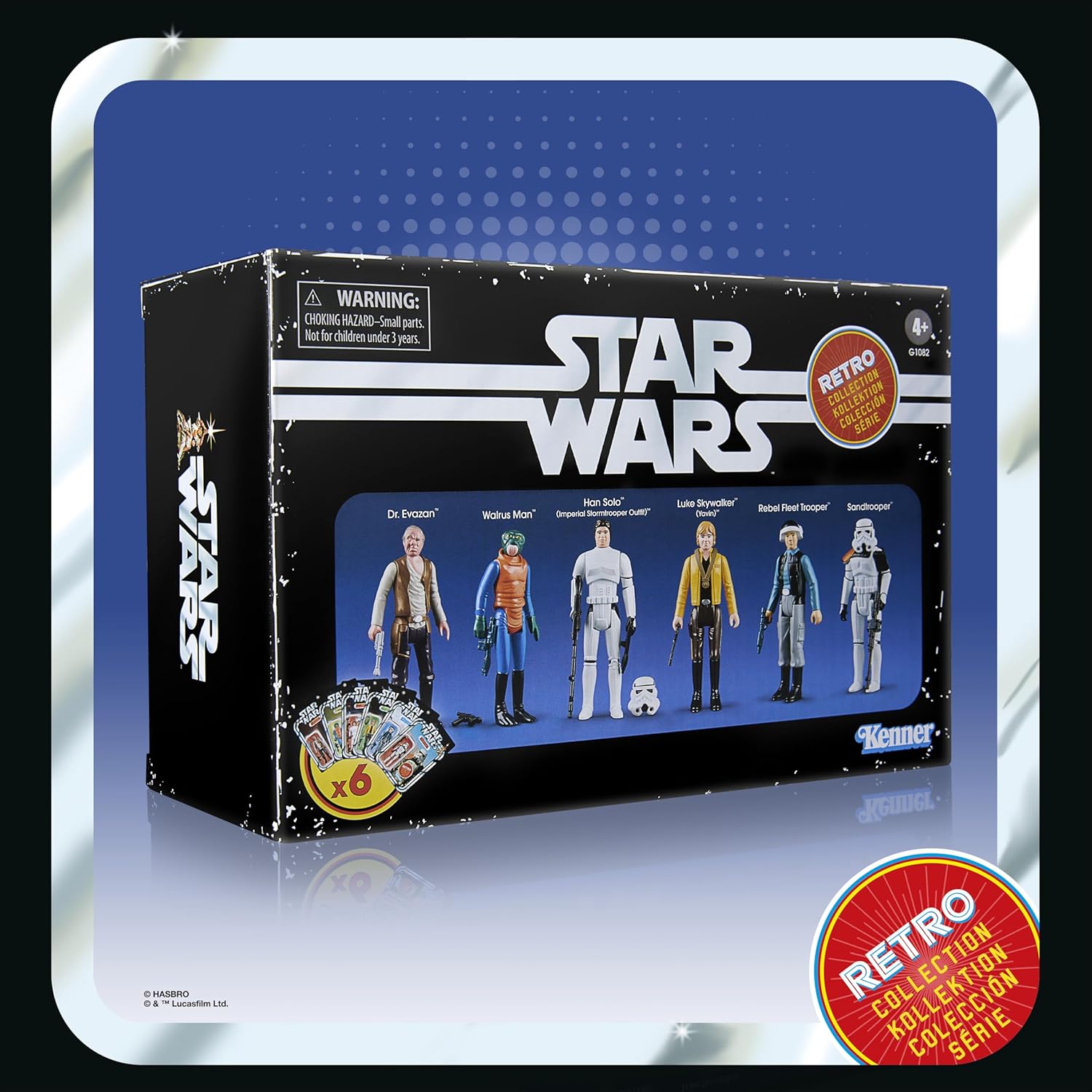 Star Wars Retro Collection A New Hope Multipack, 9.5-cm Action Figure 6-Pack