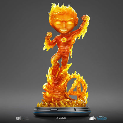 Iron Studios Collectible Statue The Human Torch - Fantastic Four - Minico PVC Multicolor 8.2 inches 20.9 cm