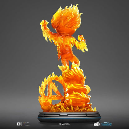 Iron Studios Collectible Statue The Human Torch - Fantastic Four - Minico PVC Multicolor 8.2 inches 20.9 cm
