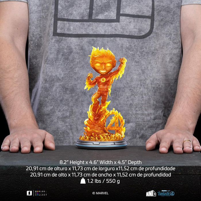 Iron Studios Statua da collezione The Human Torch - Fantastici Quattro - Minico PVC Multicolore 20,8 cm 20,9 cm