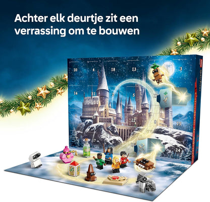 LEGO Harry Potter Adventskalender 2025 Bouwpakket voor Kinderen vanaf 7 Jaar – Kerst Speelgoed met 24 Verrassingen, Incl. 8 Minifiguren in Feesttruien en Minibouwmodellen – Cadeau – 76456