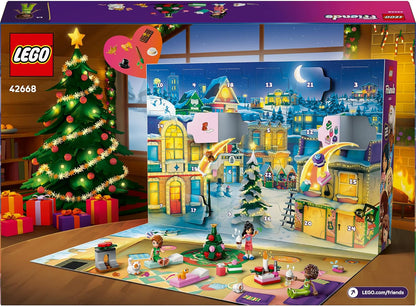 LEGO Friends Adventskalender 2025 voor Meisjes vanaf 6 Jaar - Aftellen naar Kerst Speelgoed voor Kinderen met 24 Verrassingen Incl. 5 Poppetjes, 5 Dieren Figuren en Schattige Accessoires - 42668