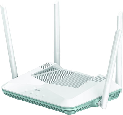 D-Link R32 EAGLE PRO AI AX3200 Smart Router with AI Wi-Fi/Traffic Optimiser, DFS, AI Parental Control, Gigabit Ports, MU-MIMO, 1024 QAM, OFDMA, WPA3, Mesh-ready. Works with Alexa/Google Assistant