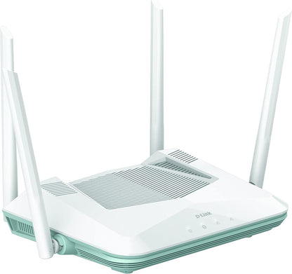 D-Link R32 EAGLE PRO AI AX3200 Smart Router with AI Wi-Fi/Traffic Optimiser, DFS, AI Parental Control, Gigabit Ports, MU-MIMO, 1024 QAM, OFDMA, WPA3, Mesh-ready. Works with Alexa/Google Assistant