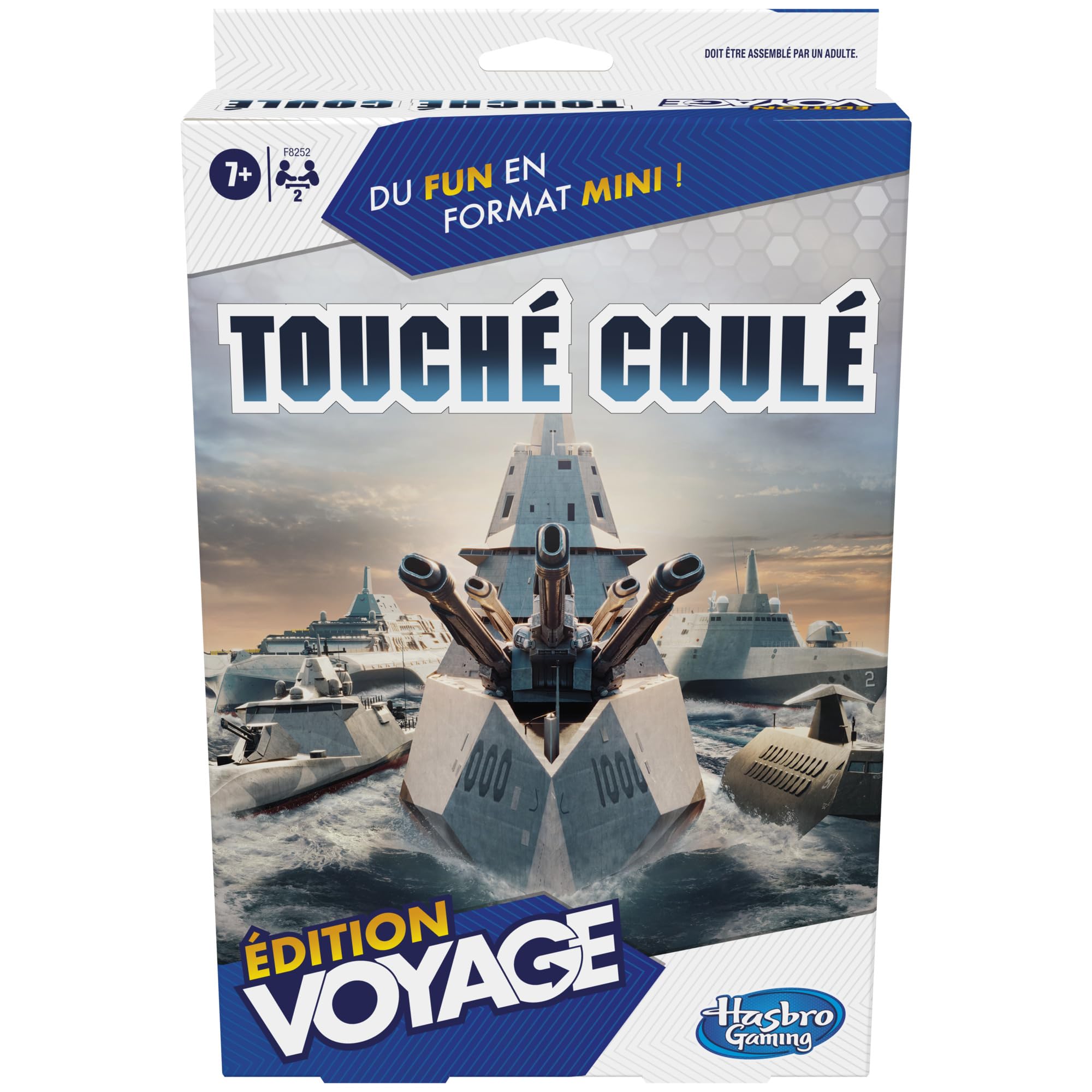 Hasbro Gaming Gegossene Berührung, Reise-Edition, tragbares Spiel für 2 Spieler, Reisespiel, Spiel für Kinder, ab 7 Jahren (französische Version