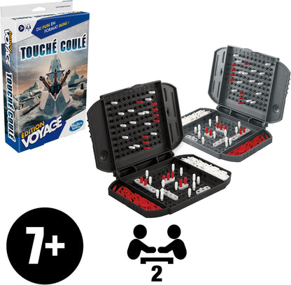 Hasbro Gaming Gegossene Berührung, Reise-Edition, tragbares Spiel für 2 Spieler, Reisespiel, Spiel für Kinder, ab 7 Jahren (französische Version