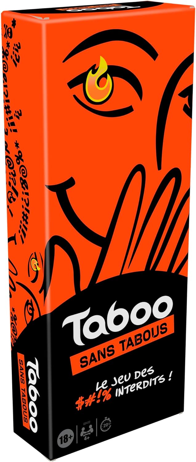 Hasbro Gaming Taboo Without Censorship, Group Game for Adults Only, Board Games