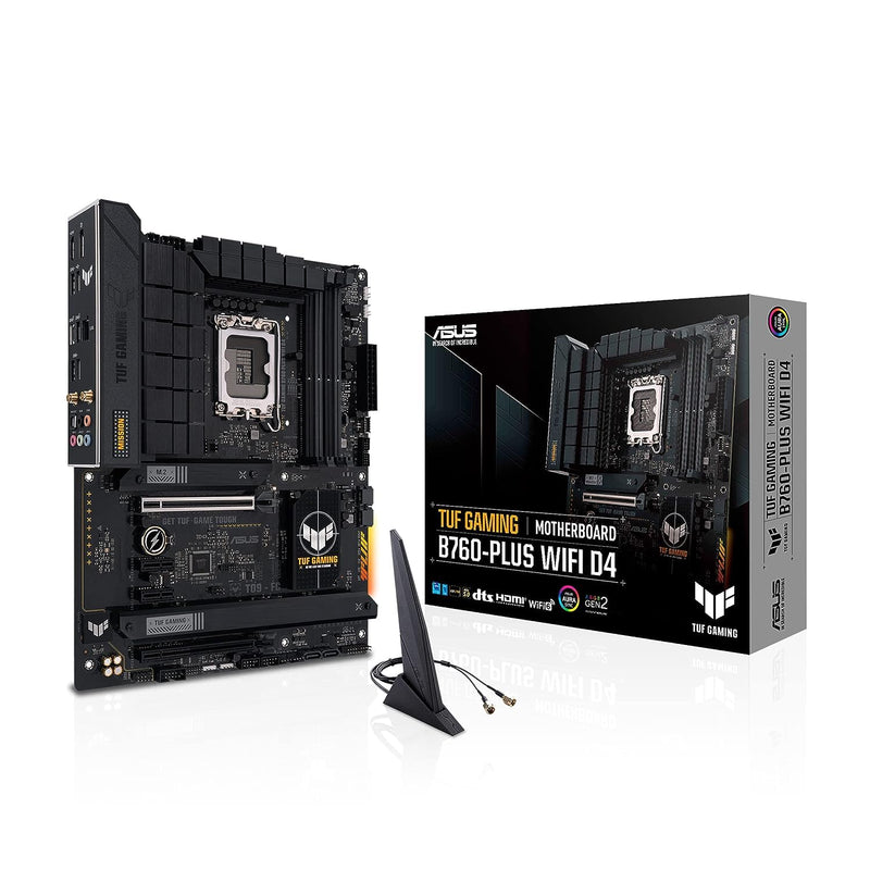 ASUS TUF Gaming B760-PLUS WiFi D4 Intel(13th and 12th Gen) LGA 1700 ATX Motherboard,PCIe 5.0,3xPCIe 4.0 M.2 Slots,DDR4,2.5Gb LAN,USB 3.2 Gen 2x2 Type-C,Front USB 3.2 Gen 2 Type-C®, Thunderbolt(USB4®
