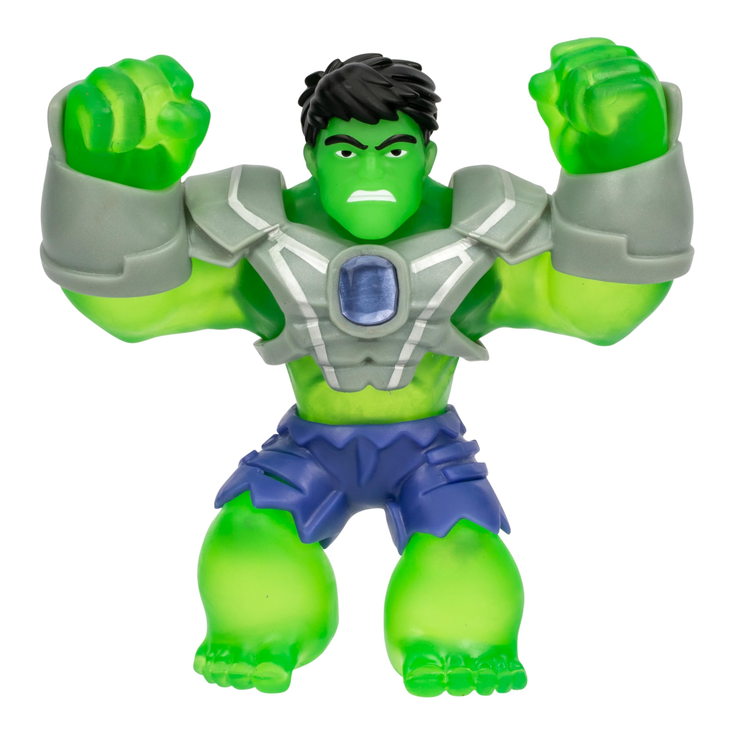 Heroes of Goo Jit Zu Marvel INFINITY ARMOR Hulk, Stretchy Action Figure, Super Stretchy With Unique Squishy Power Gel Filling