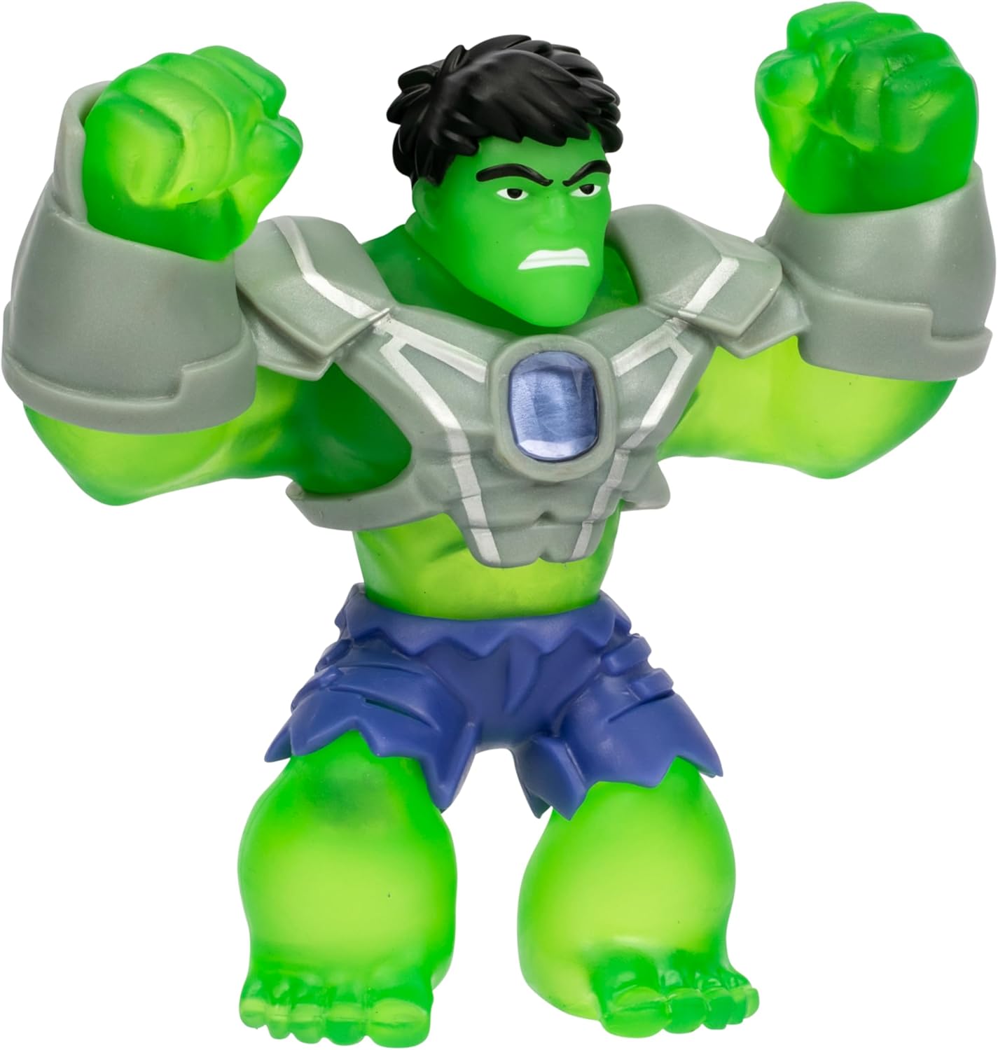 Heroes of Goo Jit Zu Marvel INFINITY ARMOR Hulk, Stretchy Action Figure, Super Stretchy With Unique Squishy Power Gel Filling