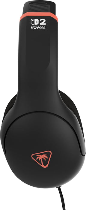 Turtle Beach UK Airlite Fit Charcoal Black Wired Gaming Headset for Nintendo Switch 2 and Nintendo Switch, and Nintendo Switch OLED, Flip-to-Mute Mic, Over-Ear Premium Comfort
