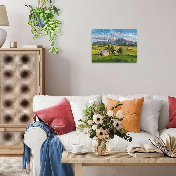 Erwachsenenpuzzle 500 Teile - Dolomitenidylle Seiser Alm