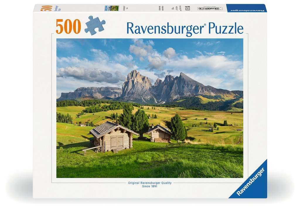 Erwachsenenpuzzle 500 Teile - Dolomitenidylle Seiser Alm