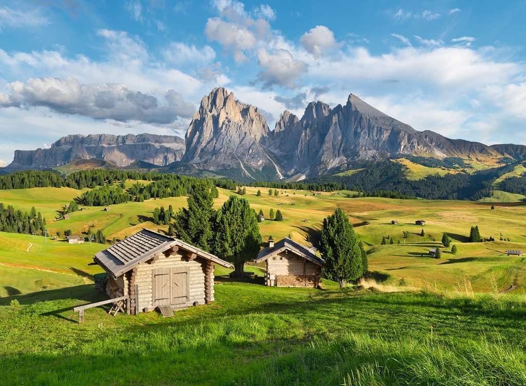 Erwachsenenpuzzle 500 Teile - Dolomitenidylle Seiser Alm