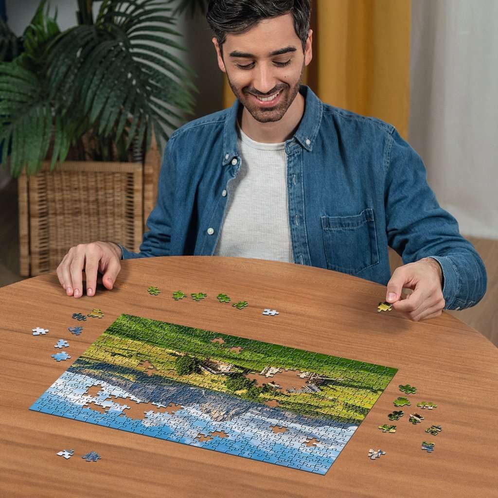 Erwachsenenpuzzle 500 Teile - Dolomitenidylle Seiser Alm