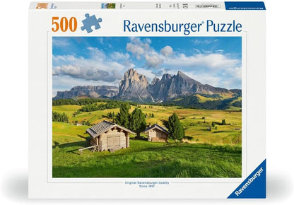Erwachsenenpuzzle 500 Teile - Dolomitenidylle Seiser Alm