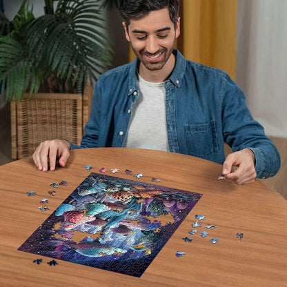 Ravensburger - Moonlight Mushrooms 500p Glow (12001386)