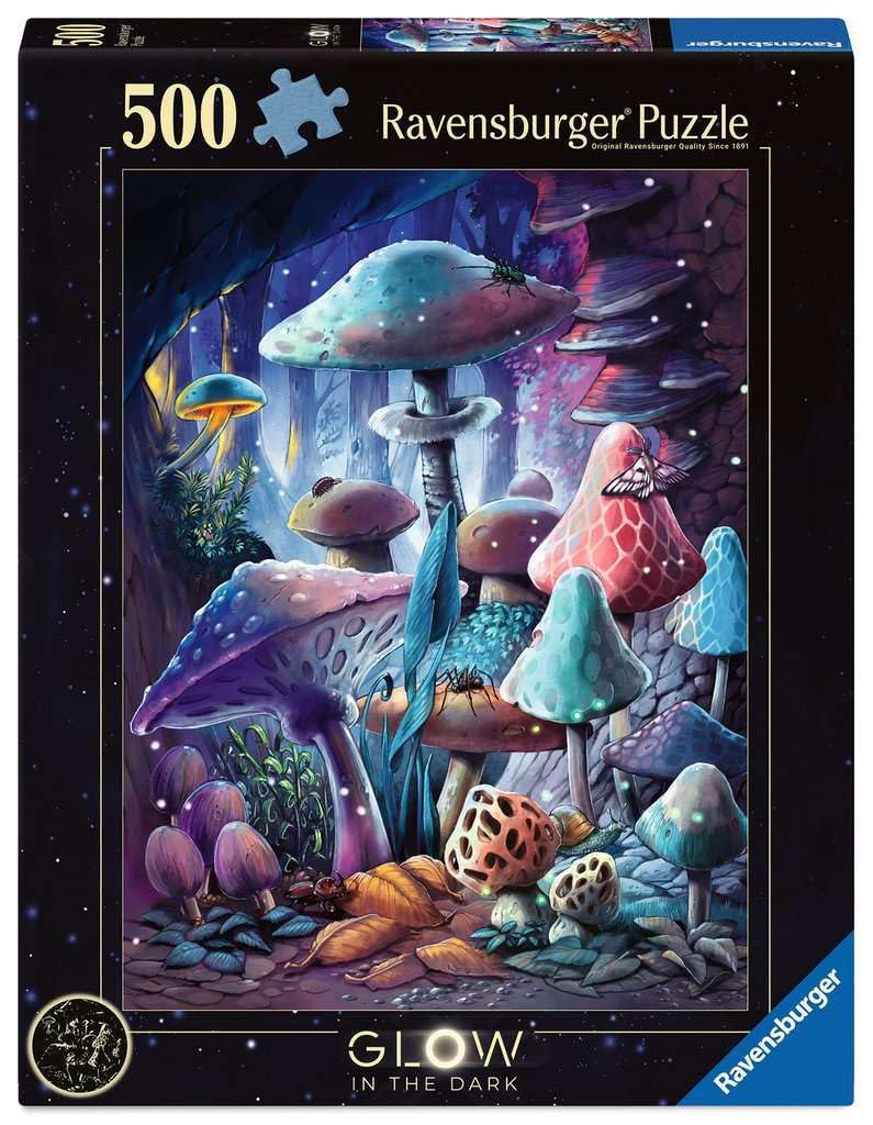 Ravensburger - Moonlight Mushrooms 500p Glow (12001386)