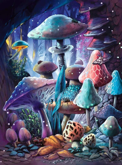 Ravensburger - Moonlight Mushrooms 500p Glow (12001386)