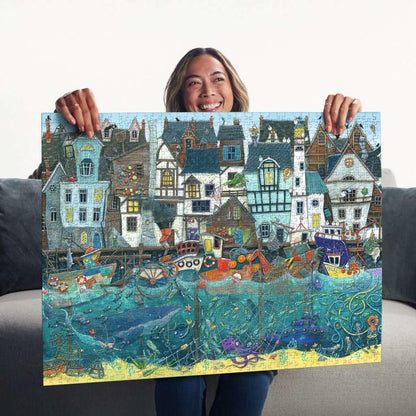 Ravensburger Puzzle 12001398 - Wundersamer Hafen - 1500 Teile Puzzle für Fantasy-Fans, Erwachsene und Kinder ab 14 Jahren