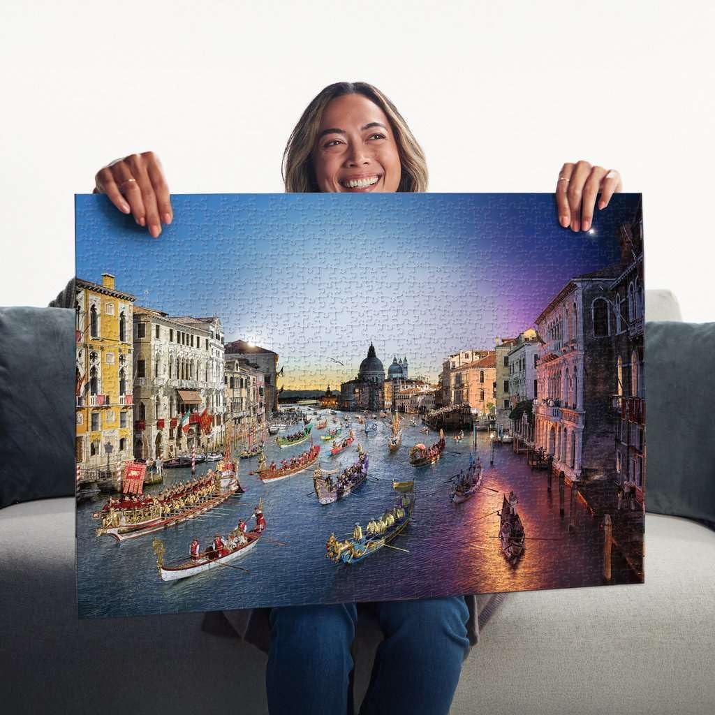 Erwachsenenpuzzle 1000 Teile - Venedig von Tag zu Nacht