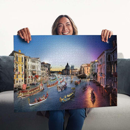 Erwachsenenpuzzle 1000 Teile - Venedig von Tag zu Nacht