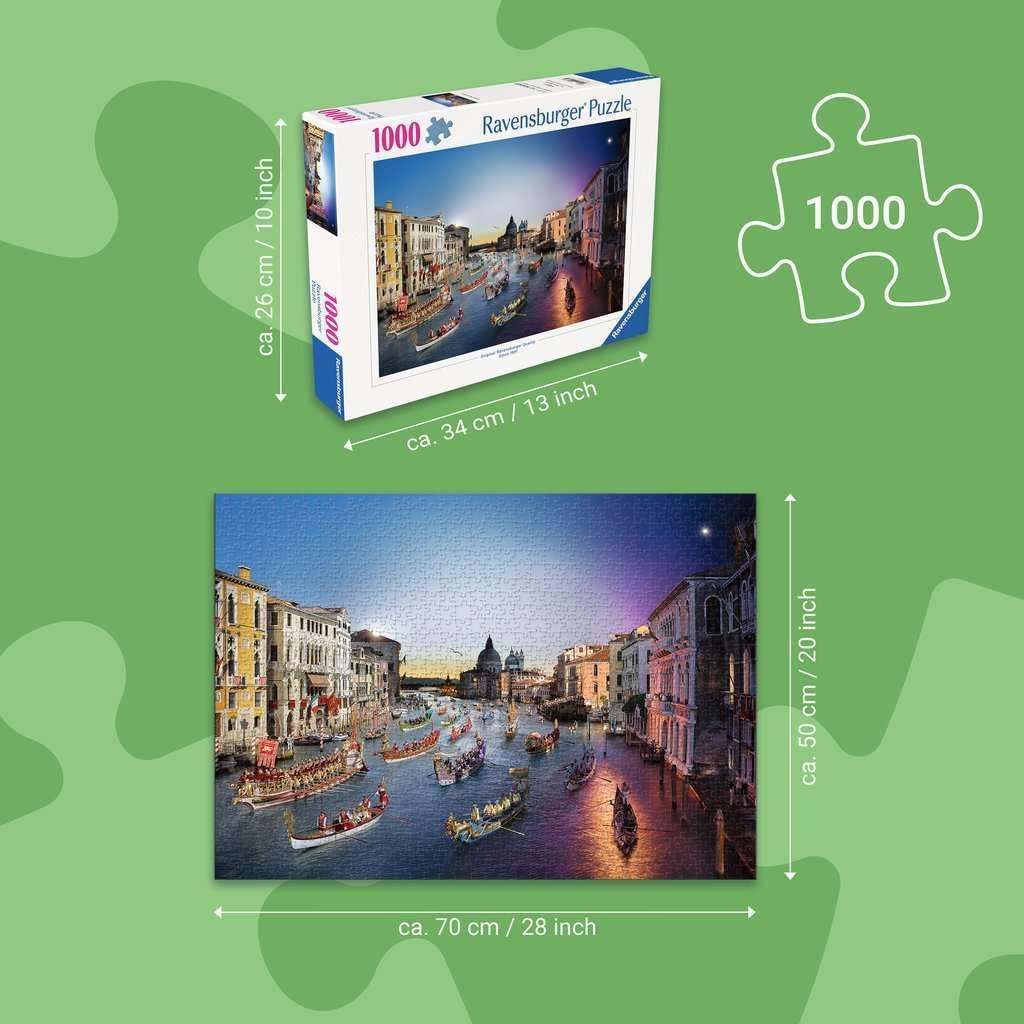 Erwachsenenpuzzle 1000 Teile - Venedig von Tag zu Nacht