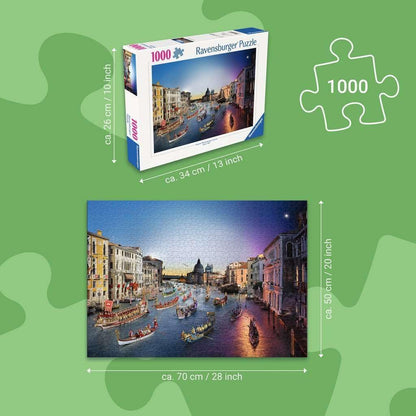 Erwachsenenpuzzle 1000 Teile - Venedig von Tag zu Nacht
