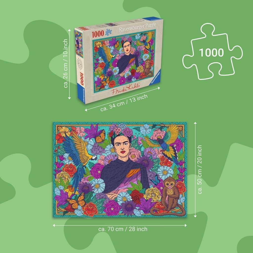 Ravensburger - Frida Kahlo’S Paradise: Parrot, Monkey And Blooms (12001475)