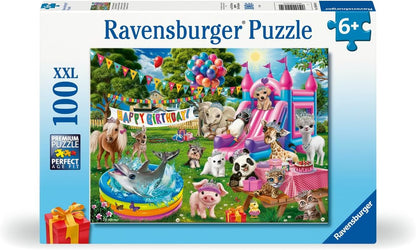 Ravensburger Tiara Birthday Party - 100 Piece XXL Jigsaw Puzzle for Kids | Celebrate with Magical Fun | Promotes Problem Solving Skills | Durable and Eco-Friendly