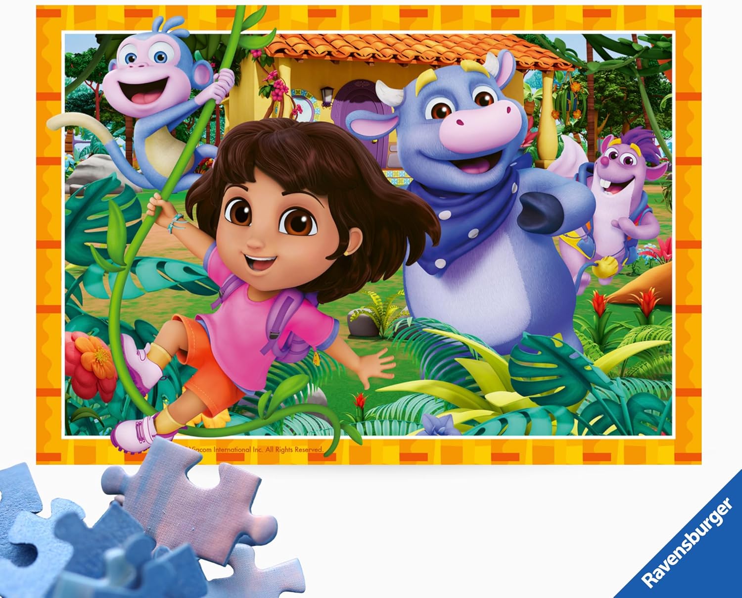 Ravensburger - Kinderpuzzel - Set van 2 puzzels 12 stukjes - We kunnen het aankomen! / Dora - Meisje of jongen vanaf 3 jaar - Hoogwaardige puzzel - 2 posters inbegrepen - 12004198