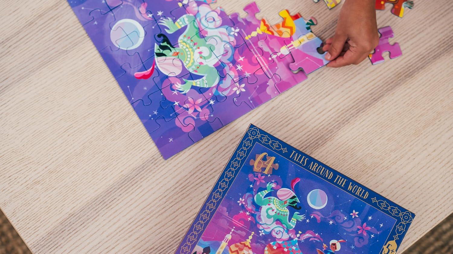 Ravensburger - Puzzle Aladino e La Lampada Meravigliosa | Puzzle Bambini 5 Anni In Su | Puzzle Ravensburger 64 Pezzi | Giochi Per Bambini 33x33 cm | Regalo Bambino 5 Anni O Più