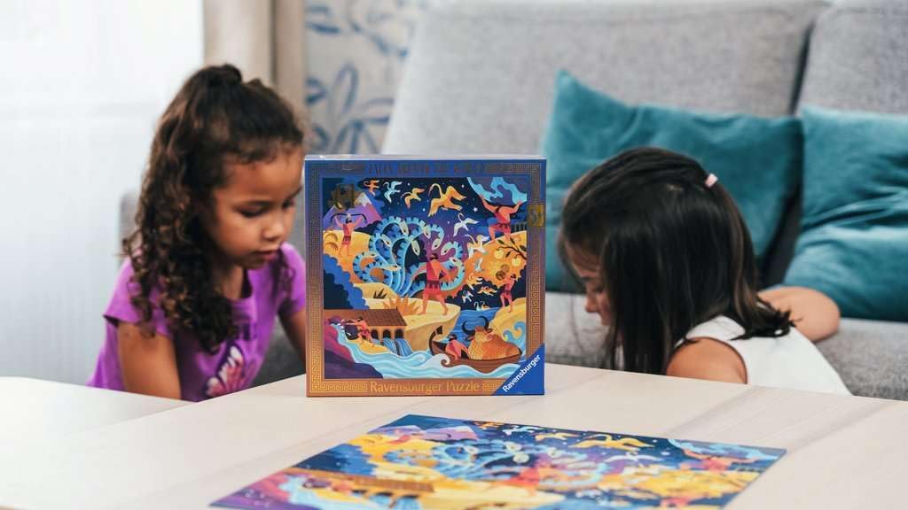 Ravensburger - Puzzle Le dodici fatiche di Ercole | Puzzle Bambini 5 Anni In Su | Puzzle Ravensburger 64 Pezzi | Giochi Per Bambini 33x33 cm | Regalo Bambino 5 Anni O Più